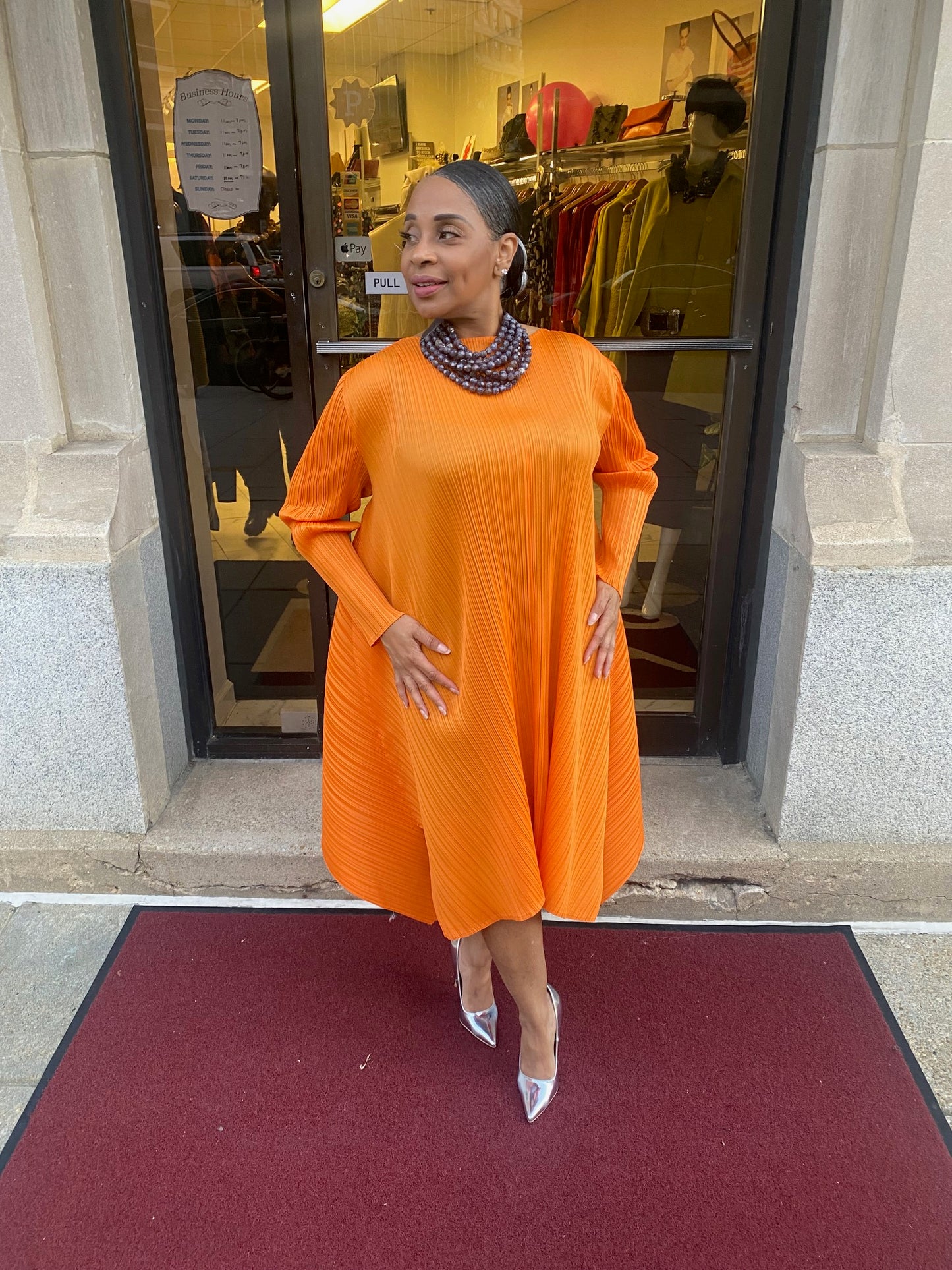 M.O Orange Dress