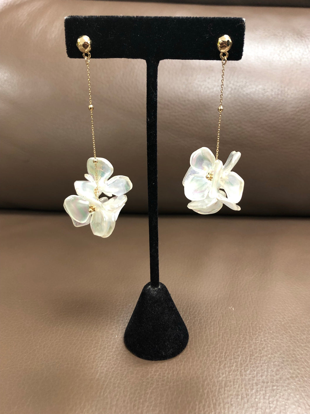 Iridescent Flower Earrings