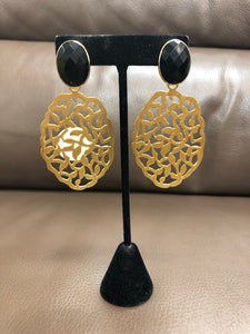 Black & Gold Earrings
